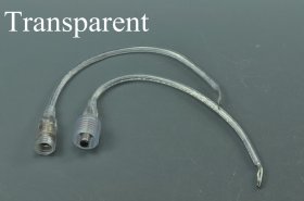 Wholesale LED Strip Waterproof DC Connector Female and Male 5.5mm x 2.1mm(2.5mm) For strip light power supply connect Transparent