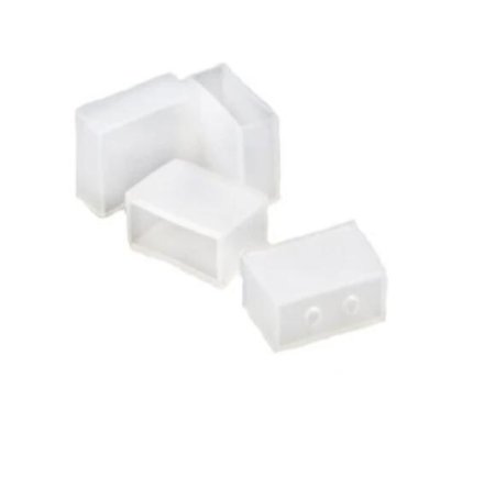 (image for) 50 Pcs / Pack Single Color End Cap used for IP67 or IP68 10mm Wide SMD5050 or 8mm SMD3528 LED Flexible Strip
