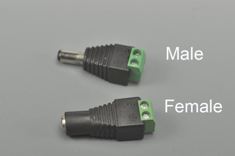 (image for) Easy Connector female male For LED Strip Light 3528 /5050 connect dc Adapter Power Supply