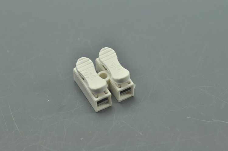 (image for) Easy Connector Quick Fix Spring Clamp Terminal Block Connector 380V 10A 2 Way Easy Fit