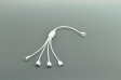 (image for) RGB Splitter Cable 1 to 2 3 4 5 6Female Strip Connector for LED 5050 3528 RGB Strip 35CM(13.78Inch)