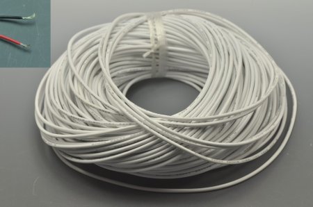(image for) White Jacketed LED Extension Cable Wire Cord 2Pin Line Free Cutting 1M - 100M (3.28foot - 328foot) 22AWG for led strips single color 3528 5050 Strip Lighting