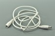 (image for) White 20 AWG DC Extension Cord For 12V 24V 5V LED Power Supply 5.5mm x 2.5mm