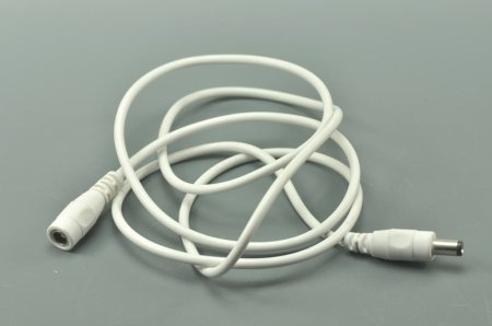 (image for) White 20 AWG DC Extension Cord For 12V 24V 5V LED Power Supply 5.5mm x 2.5mm