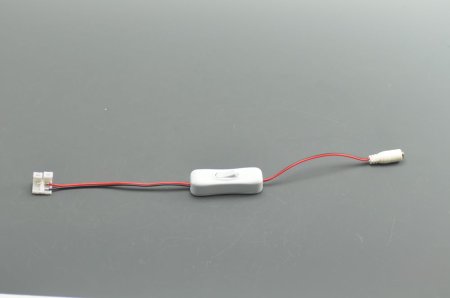 (image for) Eeay switch on off connector adapter DC to 5050 PCB 10cm waterproof led strip diy