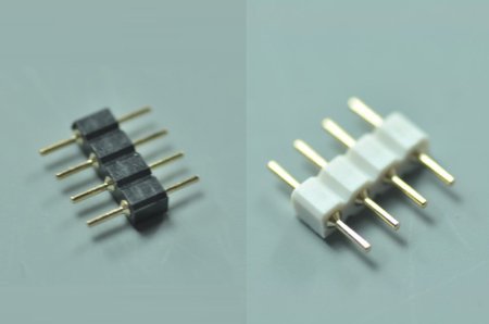 (image for) 4 pins male copper electroplated for 5050/3528 RGB led strip lights