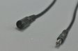 (image for) Dc Connect Black 22 AWG 16cm Male Female LED Power Supply DC Cable Cord For LED Light