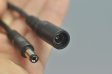 (image for) Dc Connect Black 22 AWG 16cm Male Female LED Power Supply DC Cable Cord For LED Light