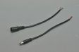 (image for) Dc Connect Black 22 AWG 16cm Male Female LED Power Supply DC Cable Cord For LED Light