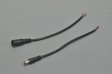 (image for) Wholesale Dc Connect Black 22 AWG 16cm Male Female LED Power Supply DC Cable Cord For LED Light