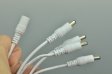 (image for) Compact Power Supply to Splitter White Cable LED Light Power Splitter DC 1 to 2 3 4 5 6 Adapter