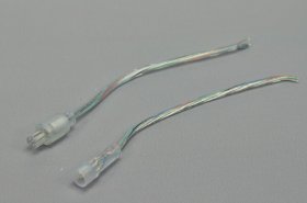 22AWG 35cm Waterproof 4pin LED Connector Transparent Line Waterproof Female And Male LED Connector