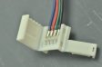 (image for) Waterproof LED RGB Strip 10mm 4Pin Connector For 3528/5050 Multicolor LED Strip Easy Connect Cord Clip