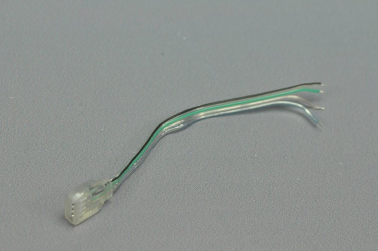 (image for) Transparent 4Pin RGB Strip Connect Female Connector Cable for 5050 3528 5630 RGB LED light Strip