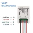 (image for) 12V Wifi Android LED Strip RGB RGBW Controller With Remote 5 Channels Control By Phone