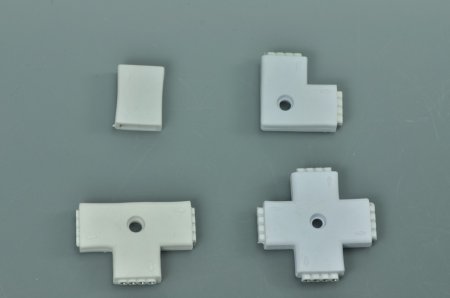 (image for) RGB 4pin "L" "T" ''+" "ä¸€" Type Connector For LED RGB Strip connecter to 90 180 360 degrees Both for 5050 3528 RGB Strip