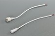 (image for) Waterproof White LED Strip DC Connector Female and Male 5.5mm x 2.5mm(2.1mm) For strip light power supply connector