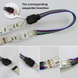 (image for) 10pcs Pack RGB LED Light Strips Connector with 4Pin plug RGB LED Strip Connector Cable for SMD 5050/3528 RGB LED Strip light - 15cm/6 Inch
