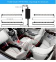 (image for) Car Interior Lights 4pcs 48 LED Car Atmosphere Glow Neon lights Multi-Color Music Car LED Strip Lights Decorative Underdash Lighting Kit with Bluetooth APP Controlled Sound Active function Wireless Remote Control