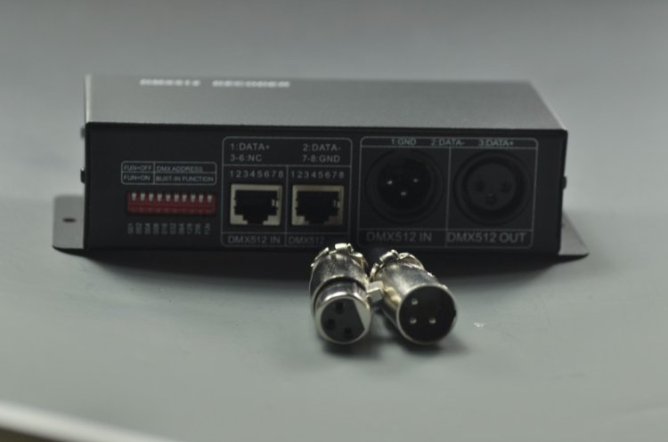 (image for) LED DMX Controller 4 Amp 3 Channel LED Light DMX Decoder