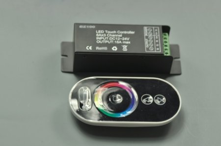 (image for) LED Touch Controller Remote RGB Controllor 6A X 3 channer 18A Black