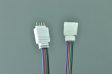 (image for) 4 Pin Connector For RGB led light Strip Solderless connector For 5050 3528 10mm RGB Strip lighting Easy Connect 6.5 Inch