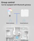 (image for) 4Pack 9W LED Light Bulb E27 Base RGBCCT Bluetooth APP Controlled Smart Light Bulbs Sycn with Music