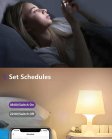 (image for) 4Pack 9W LED Light Bulb E27 Base RGBCCT Bluetooth APP Controlled Smart Light Bulbs Sycn with Music