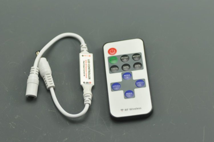 (image for) Mini RF Wireless Single Color LED Remote Controller for 3528 5050 5630 LED Strip Light
