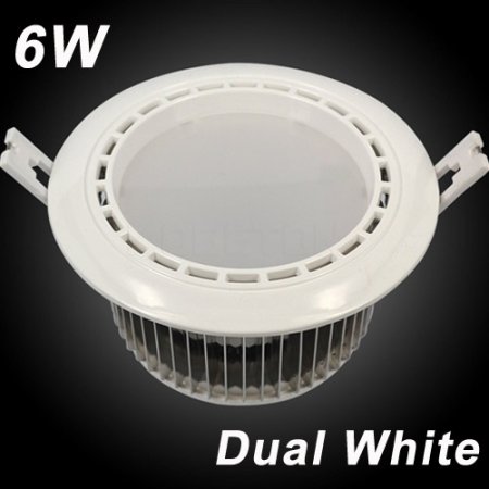 (image for) 85-265V Milight 2.4G Wireless 6W Color Temperature 3000K-6000K Adjustable LED Downlight Brightness Adjust Dual White LED Down Light