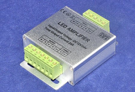 (image for) DC12-24V 24A LED RGBW Strip Amplifier 6A x 4 Channel Output LED RGBW Amplifier For RGBW LED Strip Lights