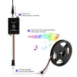 (image for) SP106E LED Music Controller, Sound Activated Wireless RF Remote Dream Color LED Controller for WS2812B WS2811 WS2812 RGB LED Strip Lights Sync to Music