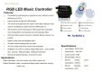 (image for) DC12-24V 18A RGB Music Controller RF Wireless Remote Controller Intelligent Sonic Sensitivity Led Backlight Remote