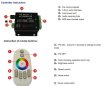 (image for) DC12-24V 18A RGB Music Controller RF Wireless Remote Controller Intelligent Sonic Sensitivity Led Backlight Remote
