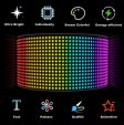 (image for) Model 1696 Small Flexible USB 5V Car LED Sign Bluetooth App Control Display Screen Text Pattern Animation LED sign display for Car Windows, Shop, Bar and Entrance Sign