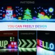(image for) Model 1696 Flexible USB 5V Car LED Sign Bluetooth App Control Display Screen Text Pattern Animation LED sign display for Car Windows, Shop, Bar and Entrance Sign