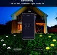 (image for) Outdoor Ground Lights 15 Bulbs 32.8FT Smart RGB+IC Pathway Lights, APP Controlled Waterproof RGB Landscape Lighting Work with Alexa