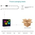 (image for) Outdoor Ground Lights 15 Bulbs 32.8FT Smart RGB+IC Pathway Lights, APP Controlled Waterproof RGB Landscape Lighting Work with Alexa