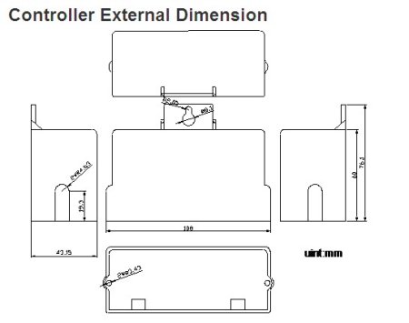 (image for) DC12V-24V 3 Channels Waterproof Black Controller+20key RF Touch Remote For RGB Led Strips