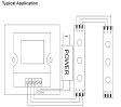 (image for) DC12-24V 2x4A Panel Touched LED controller Dimmer for LED Strip Lightings Color Temperature Adjustable