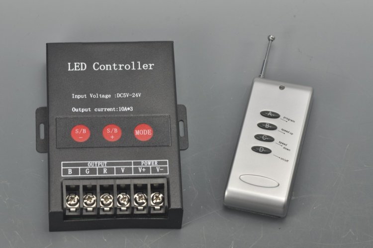 (image for) LED RGB Module Light Controller 10A 5V-24V Max 360W LED Strip Controller