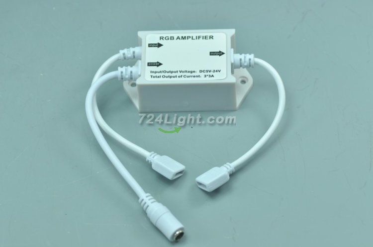 (image for) LED RGB Amplifier Waterproof For 3528 5050 SMD RGB LED Strip Light DC 5-24V 9A