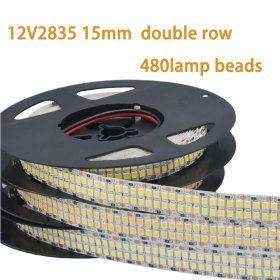 12V 2835LED DOUBLE ROW STRIP LIGHT 480LEDS/METER 12V2835 LOW VOLTAGE HIGH BRIGHTNESS STRIP LIGHT 5M (16.4FT) 2835STRIP LIGHTSS