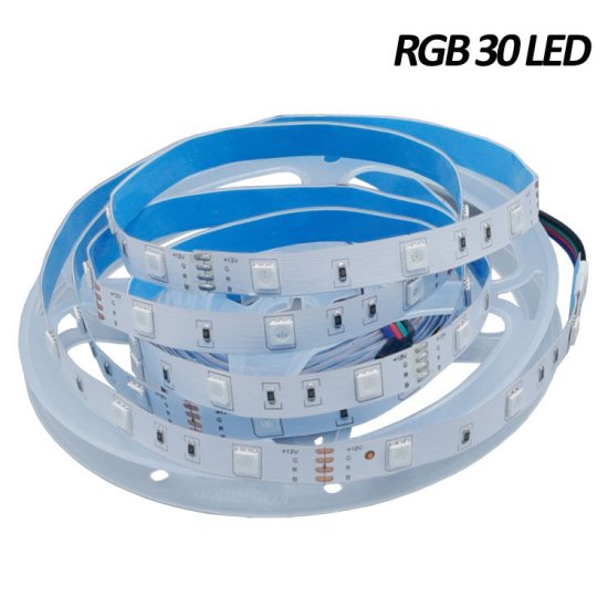 (image for) 12V5050LED RGB STRIP LIGHT 30LEDS/METER 12V5050 LOW VOLTAGE HIGH BRIGHTNESS STRIP LIGHT 5M (16.4FT) 150LEDS 5050STRIP LIGHTSS