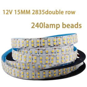 12V 2835LED DOUBLE ROW STRIP LIGHT 240LEDS/METER 12V2835 LOW VOLTAGE HIGH BRIGHTNESS STRIP LIGHT 5M (16.4FT) 2835STRIP LIGHTSS