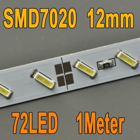 (image for) 39.3inch 7020 Rigid LED Strips 72LED 1M 12V DC Aluminium Rigid Strip Light