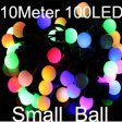 (image for) 100 Led 32.8ft String Lights LED 5m Small Ball RGB Colorful Christmas Ball String Light Outdoor LED Lights