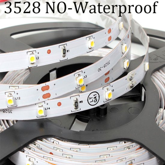 (image for) 3528 LED Strips 300LED Whole Reel Strips 12V LED Strip Lights 197Inch 5M No-Waterproof