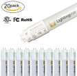 (image for) 4FT(120cm) LED T8 Tube 18W 1800LM 100-277VAC, Ballast By-Pass, UL CUL All-Plastic LED Tube