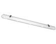 (image for) Milky White Cover T8 LED Tube Lights with Striped Clear Tri-proof T8 Tube Fixture for Single Tube